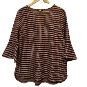 𝅺Jules & Leopold medium weight 3/4 bell sleeve pullover XL